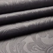 Möbelstoff Weicher Samt Blumenmuster Floral Flower Velvet Velours Bezugsstoff Polsterstoff Chesterfield Dekostoff Blickdicht Soft für Sofa Eckbank Couch Stuhl Premium Modern Edel Blickdicht Dunkelgrau