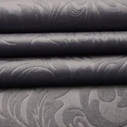 Möbelstoff Weicher Samt Blumenmuster Floral Flower Velvet Velours Bezugsstoff Polsterstoff Chesterfield Dekostoff Blickdicht Soft für Sofa Eckbank Couch Stuhl Premium Modern Edel Blickdicht Dunkelgrau