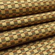 Möbelstoff Retro Designer Polsterstoff Luxus Hochwertiger luxuriös Bezugsstoff Dekostoff für Sofa Eckbank Couch Stuhl Premium Chesterfield Modern Edel Elegant merhfarbig Multicolour Anthrazit Schwarz Oker Tara