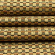 Möbelstoff Retro Designer Polsterstoff Luxus Hochwertiger luxuriös Bezugsstoff Dekostoff für Sofa Eckbank Couch Stuhl Premium Chesterfield Modern Edel Elegant merhfarbig Multicolour Anthrazit Schwarz Oker Tara