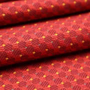 Möbelstoff Retro Designer Polsterstoff Luxus Hochwertiger luxuriös Bezugsstoff Dekostoff für Sofa Eckbank Couch Stuhl Premium Chesterfield Modern Elegant merhfarbig Multicolour Rot Smaragdblau Gelb
