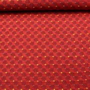 Möbelstoff Retro Designer Polsterstoff Luxus Hochwertiger luxuriös Bezugsstoff Dekostoff für Sofa Eckbank Couch Stuhl Premium Chesterfield Modern Elegant merhfarbig Multicolour Rot Smaragdblau Gelb