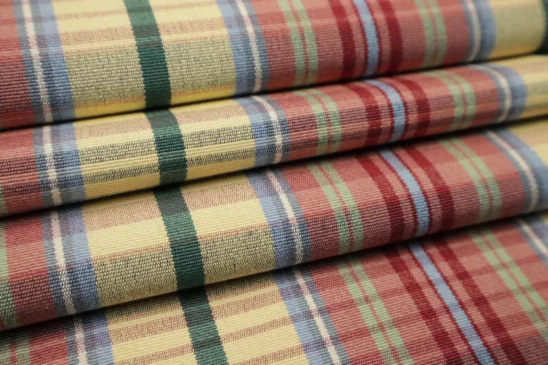 Möbelstoff Kariert Bezugsstoff Luxus Polsterstoff doppelseitig Dekostoff Vintage