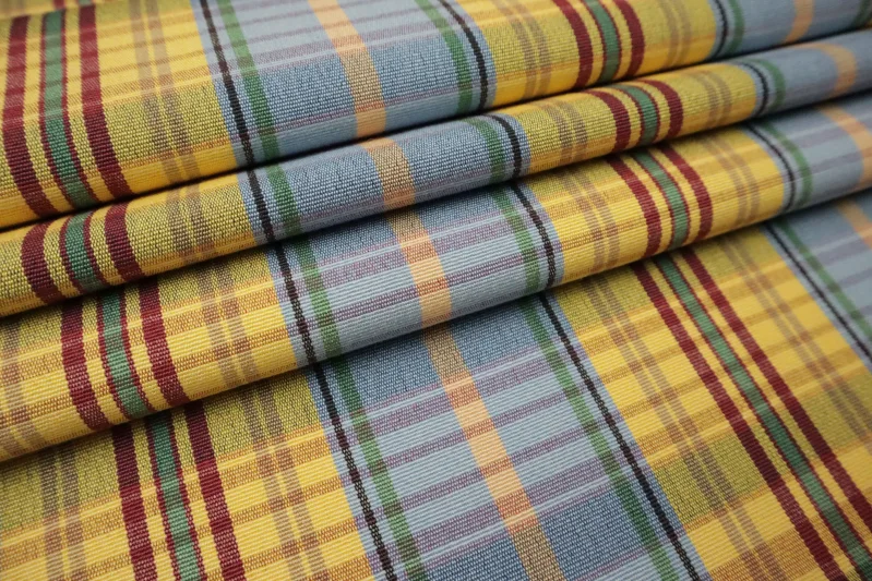 Möbelstoff Kariert Bezugsstoff Luxus Polsterstoff doppelseitig Dekostoff Vintage