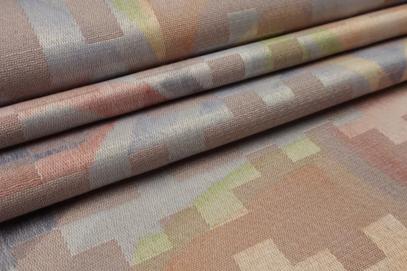 Möbelstoff Bezugsstoff Polsterstoff Dekostoff Abstrakt Schwerentflammbar für Sofa Couch Stuhl Eckbank Kissen mehrfrbig Modern