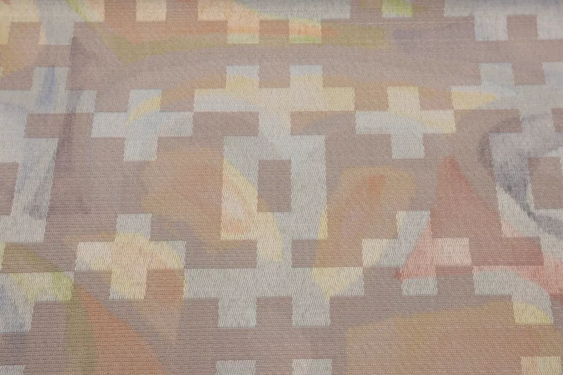 Möbelstoff Bezugsstoff Polsterstoff Dekostoff Abstrakt Schwerentflammbar für Sofa Couch Stuhl Eckbank Kissen mehrfrbig Modern