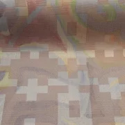 Möbelstoff Bezugsstoff Polsterstoff Dekostoff Abstrakt Schwerentflammbar für Sofa Couch Stuhl Eckbank Kissen mehrfrbig Modern