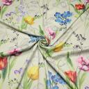 Verdunkelungsstoff Vorhangstoff Thermogardine Blackout Gardine Blickdicht Blume