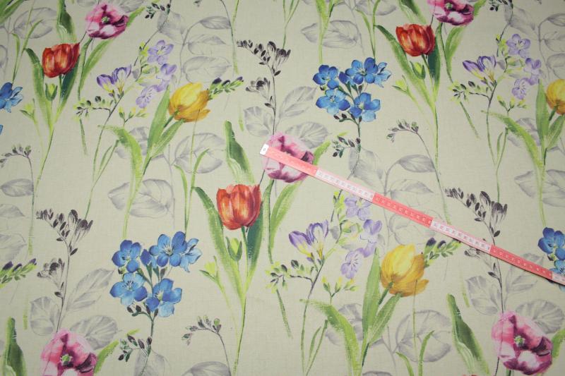 Verdunkelungsstoff Vorhangstoff Thermogardine Blackout Gardine Blickdicht Blume