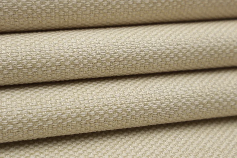 Luxus Möbelstoff weicher Canvas Seidenmatt Designer Polsterstoff Hochwertiger luxuriös Bezugsstoff Dekostoff für Sofa Stoff Eckbank Couch Stuhl Premium Chesterfield Modern Elegant Soft Helbbeige