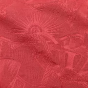 Möbelstoff Jaquard 100% Baumwolle Designer Polsterstoff Luxus Hochwertiger luxuriös Bezugsstoff Dekostoff Rot für Sofa Eckbank Couch Stuhl Premium Chesterfield Modern Edel Glanzoptik Elegant