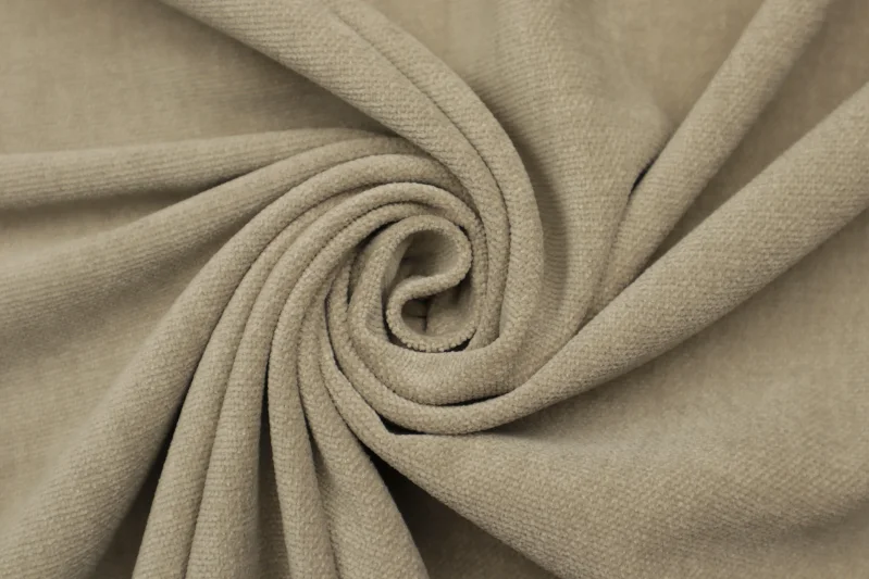 Möbelstoff Weicher Samt Velvet Velours Bezugsstoff Polsterstoff Dekostoff Soft für Sofa Eckbank Couch Stuhl Premium Modern Edel Graubeige
