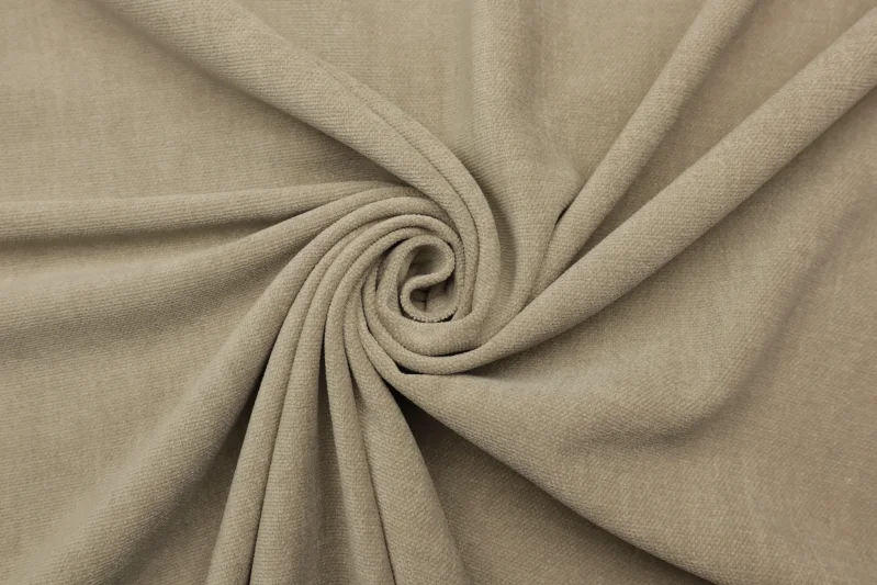 Möbelstoff Weicher Samt Velvet Velours Bezugsstoff Polsterstoff Dekostoff Soft für Sofa Eckbank Couch Stuhl Premium Modern Edel Graubeige